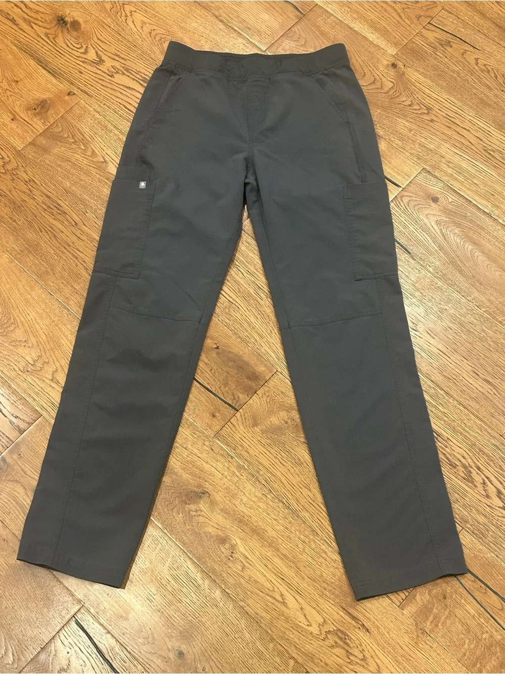 Figs Axim Straight-Leg Cargo Scrub Pant Charcoal Small
